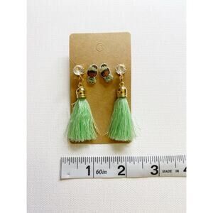 Tiana and tassel earrings set